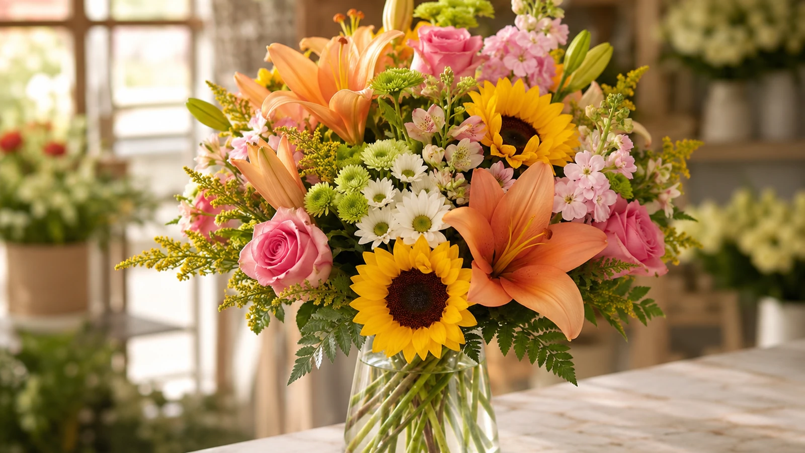 Fresh seasonal bouquet for La Vergne Tennessee flower delivery by Velvet Rose