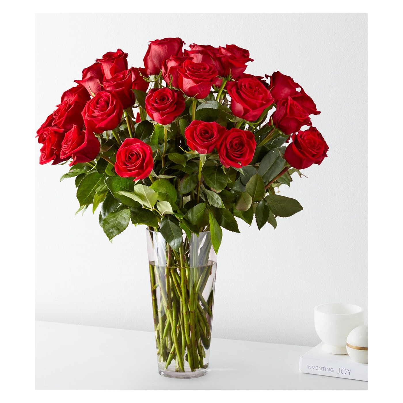 Long Stem Red Rose Bouquet arrangement option 2