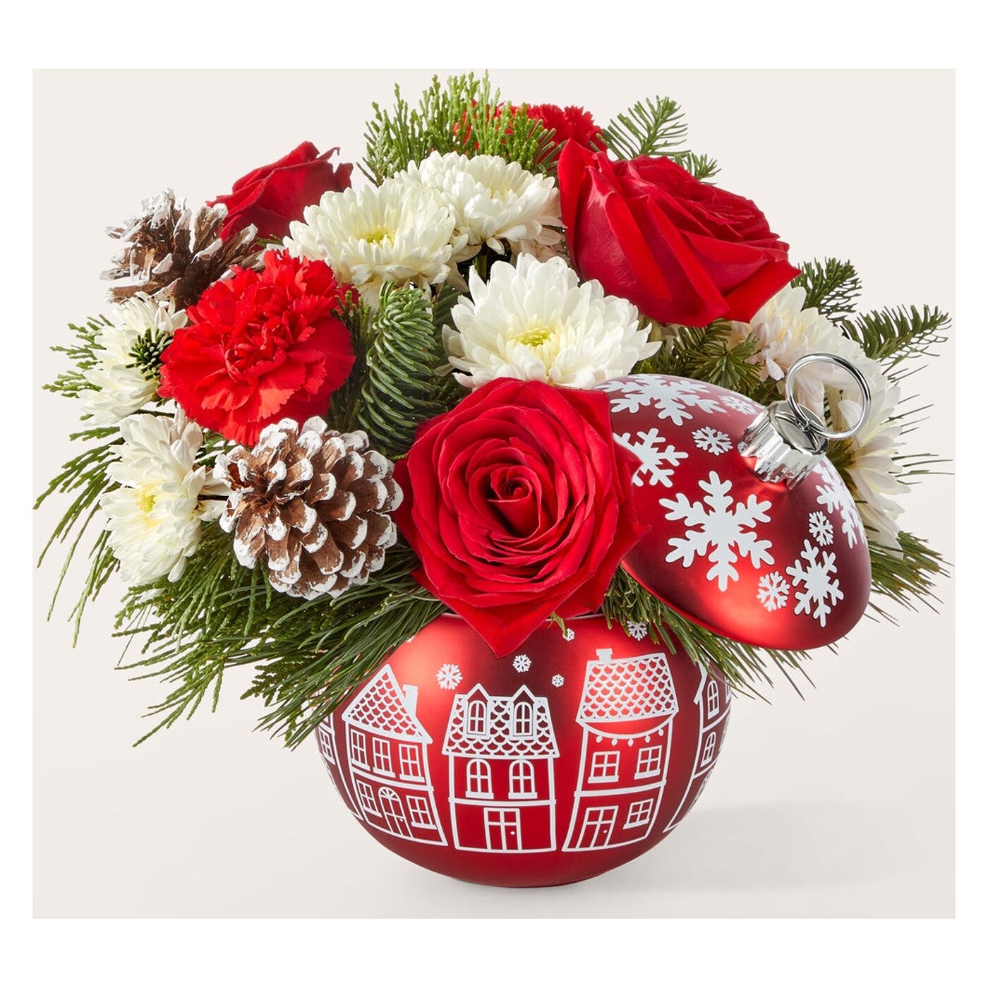 Christmas Village Ornament arrangement option 3