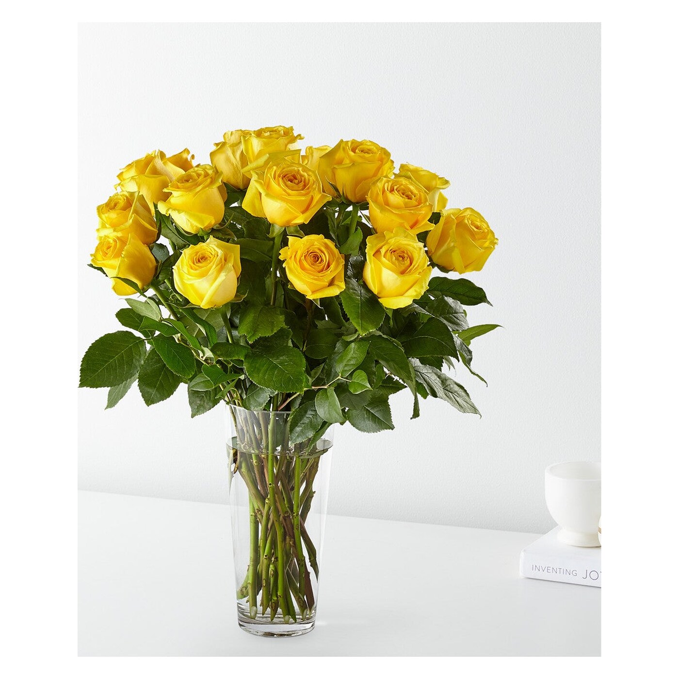 Long Stem Yellow Rose Bouquet arrangement option 4