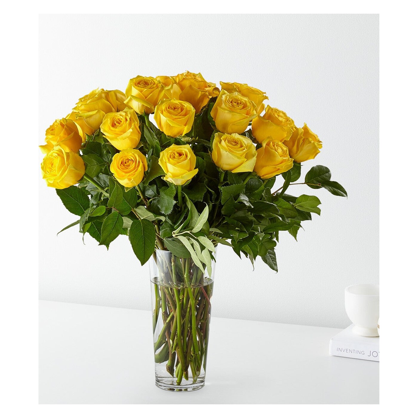Long Stem Yellow Rose Bouquet arrangement option 2