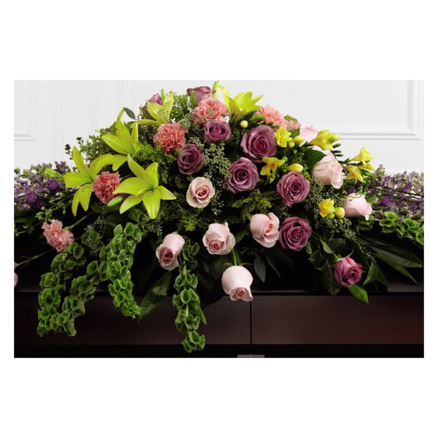 Forever Beloved Casket Spray arrangement option 2
