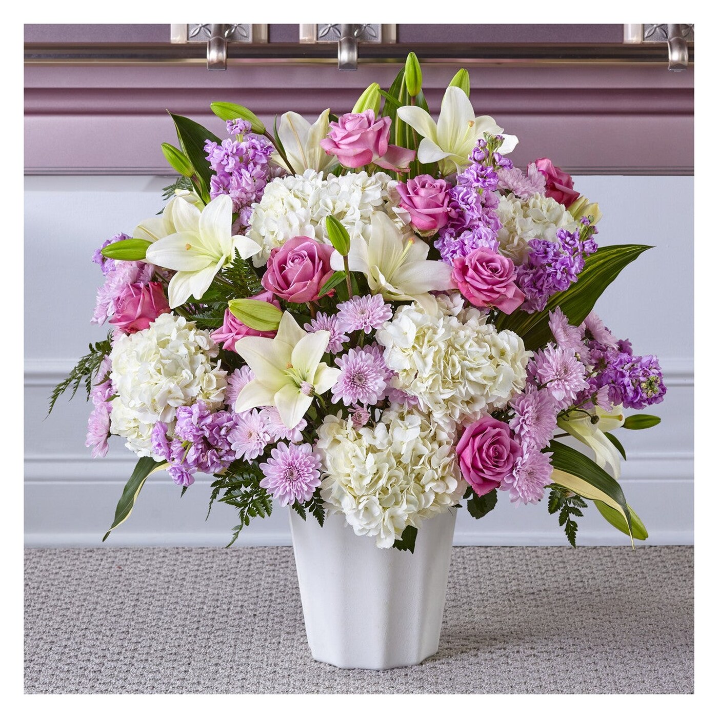 Heaven Sent Floor Basket arrangement option 2