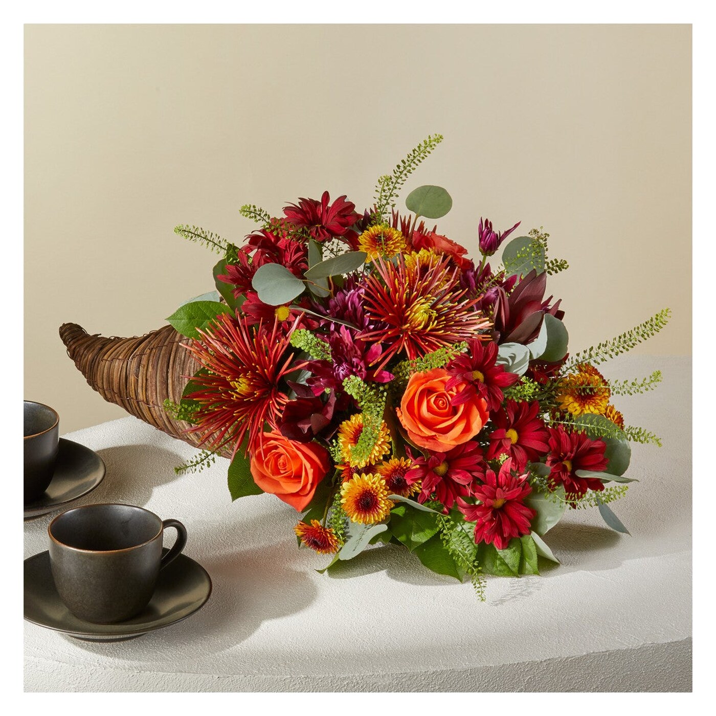 Autumn Herald Cornucopia arrangement option 3